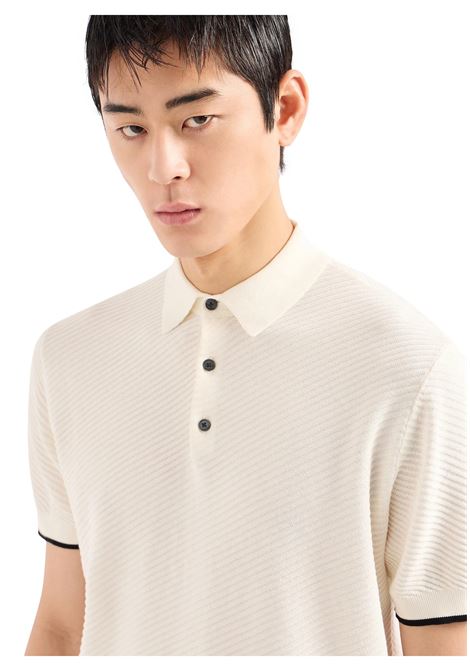 Polo in maglia punto fantasia EMPORIO ARMANI | Maglie | 3D1MXM 1MPGZF110